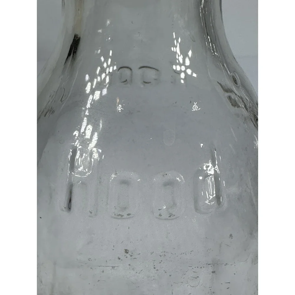 Vintage 4 Glass Milk Bottles 6 Slot Metal Carrier Crate Wire Basket Bottle 1 Lid